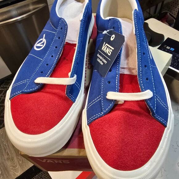 Vans Men UA Sid DX Anaheim Factory Blue Red VN0A4BTXXIB MENS SIZE 12 NEW - Picture 4 of 10